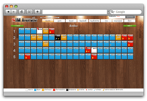 ซิมอพาร์ทเมนท์ ดูสถานะห้องได้ง่าย